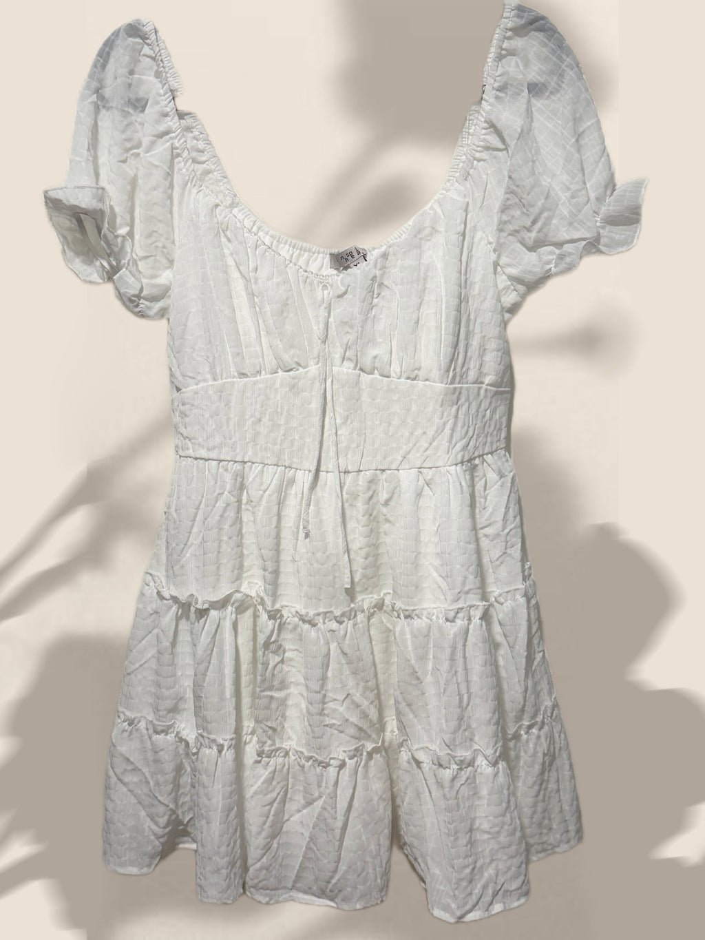 Floral Puff Sleeve Summer Dress – Flowy Square Neck Mini Dress