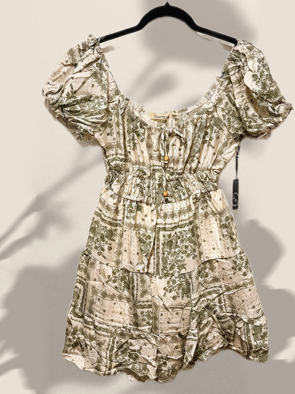Floral Puff Sleeve Summer Dress – Flowy Square Neck Mini Dress