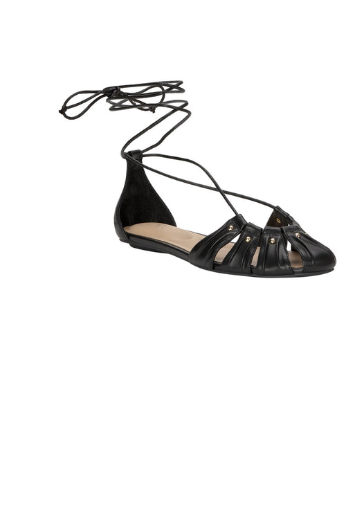 INC Black Studded Lace Up